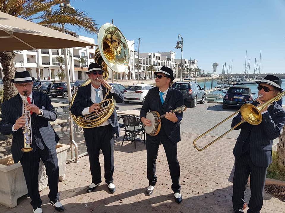 Anmoggar N' Jazz / Jour 2 : ONLY NEW JAZZ BAND en déambulation de 15h à 18h sur 3 sites d'Agadir (Place Plage Bleue, La Marina et l'hôtel Kenzi Europa) !